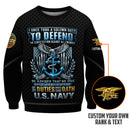 Personalized US Navy Sweatshirt JSTS10