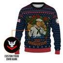 Personalized US Navy Christmas Ugly Sweater TUST13