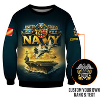 Personalized US Navy Sweatshirt JSTS03