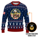 Personalized US Navy Christmas Ugly Sweater UST001