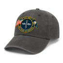 Custom Ranks & Text Premium Washed Denim Cap DC012
