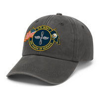 Custom Ranks & Text Premium Washed Denim Cap DC012