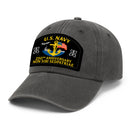 Custom Ranks & Text Premium Washed Denim Cap DC010