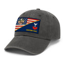 Custom Ranks & Text Premium Washed Denim Cap DC017