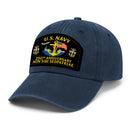 Custom Ranks & Text Premium Washed Denim Cap DC010