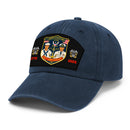 Custom Ranks & Text Premium Washed Denim Cap DC014