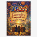 America 250 House Flag Declaration of Independence 1776-2026 USA Patriotic Flag