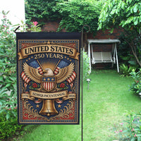 America 250 Patriotic Eagle Liberty Bell Garden Flag Decor