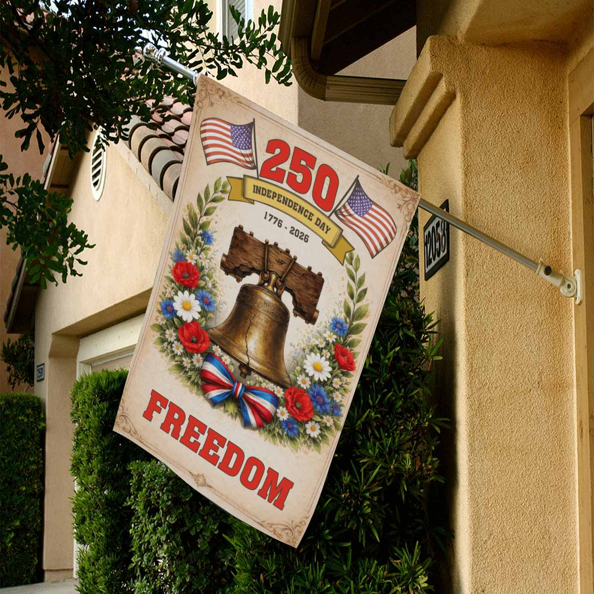 America 250 House Flag ΓÇô 1776ΓÇô2026 Independence Day Freedom Flag