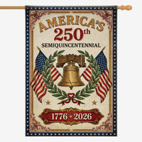 America 250 Semiquincentennial House Flag 1776–2026 Patriotic Banner
