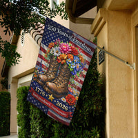 America 250 Garden Flag – Veteran Tribute 1776–2026 Independence Anniversary