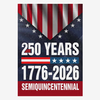 250 Years Semiquincentennial House Flag