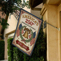 America 250 Semiquincentennial House Flag 1776–2026 Patriotic Banner