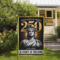 America 250 Garden Flag – Statue of Liberty 1776–2026 Legacy of Freedom