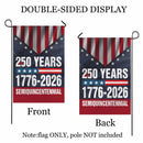 250 Years Semiquincentennial Garden Flag