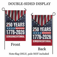 250 Years Semiquincentennial Garden Flag