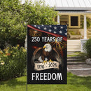 America 250 Garden Flag – 250 Years of Freedom Bald Eagle 1776–2026 Patriotic Decor