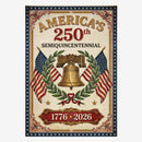 America 250 Semiquincentennial House Flag 1776–2026 Patriotic Banner