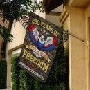 250 Years of Freedom House Flag – 1776–2026 Semiquincentennial Military Style