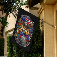 USA 250 Years Garden Flag Patriotic Eagle Liberty Bell Decor