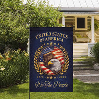 Christian America 250 Garden Flag – We The People 1776–2026 Patriotic Decor