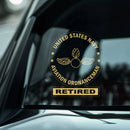 US Navy Retired Custom Ranks/Insignia Stickers