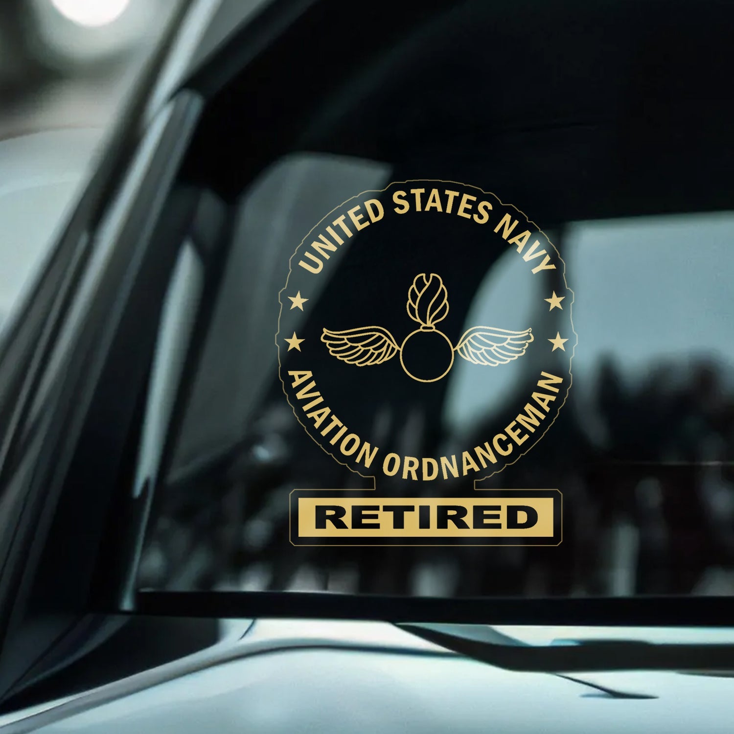 US Navy Retired Custom Ranks/Insignia Stickers