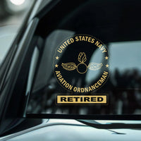 US Navy Retired Custom Ranks/Insignia Stickers