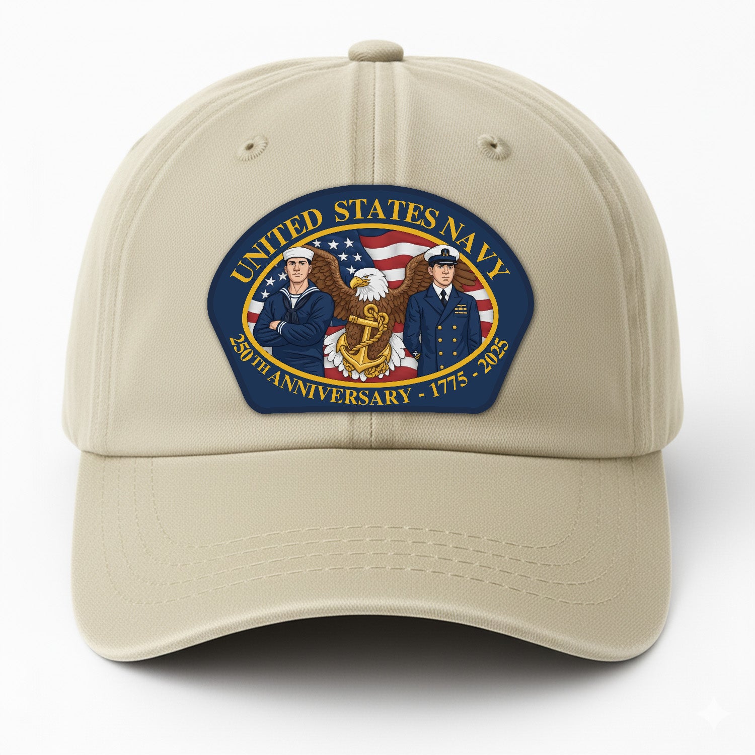 United Stetes Navy 250th Anivesary Premium Washed Denim Cap