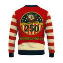 Honoring US Navy 250 Christmas Ugly Sweater