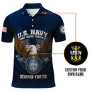 US Navy Polo Shirt – "Honor – Courage – Commitment" Polo