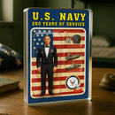 Personalized US Navy 250th Years Of Service Custom Figure Uniform Acrylic Block