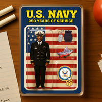 Personalized Acrylic Plaque with Chief Service Dress Uniform