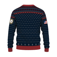 Personalized US Navy Christmas Ugly Sweater TUST13