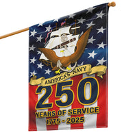 US Navy 250 Years Of Service Garden Flag Twin-Side Printing