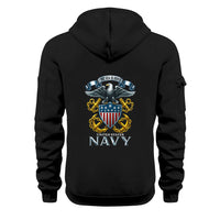 Custom US Navy Ranks Quarter Zip Hoodie TQZ05