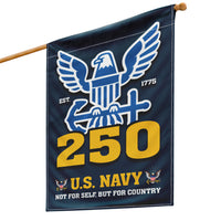 US Navy Est 1775 Not For Self, But For Country Garden Flag Twin-Side Printing