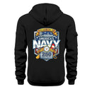 Personalized US Navy Quater Zip Hoodie JQZ01