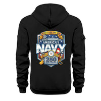 Personalized US Navy Quater Zip Hoodie JQZ01