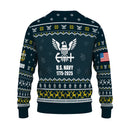 Personalized US Navy Christmas Ugly Sweater UST002