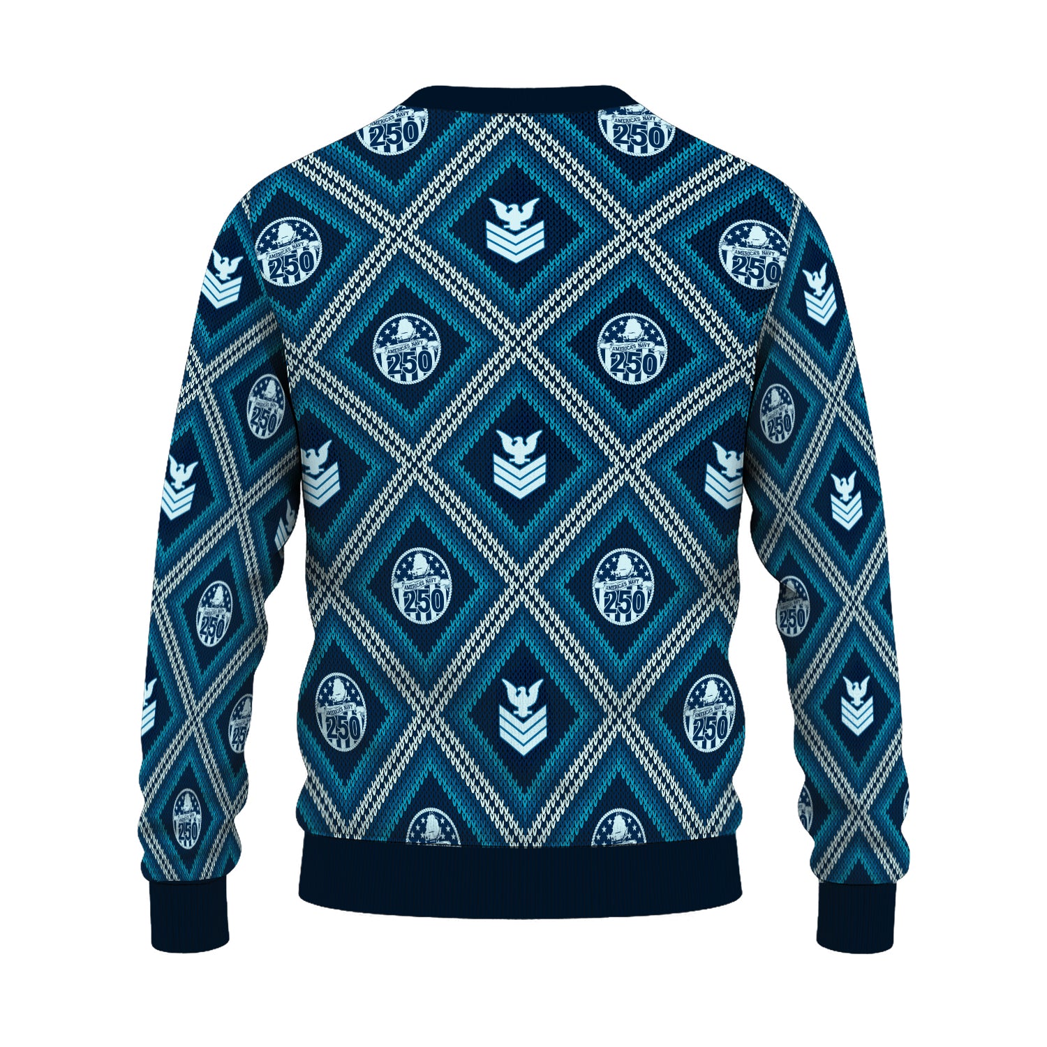 Personalized US Navy Christmas Ugly Sweater JUST10