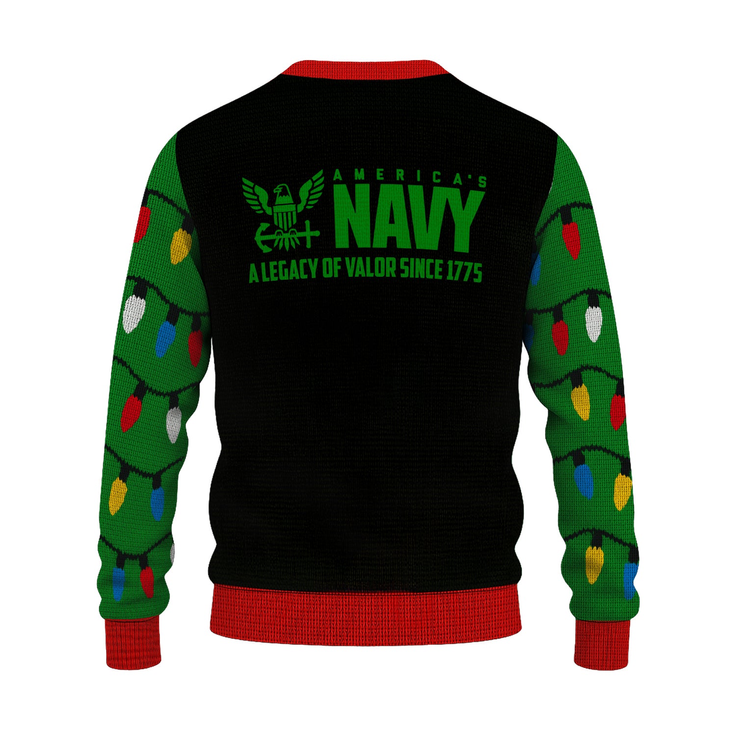 America's Navy A Legacy Of Valor Since 1775 Christmas Ugly Sweater