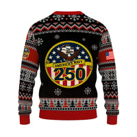 America's Navy 250 Christmas Ugly Sweater