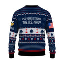 Personalized US Navy Christmas Ugly Sweater UST003