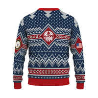 Personalized US Navy Christmas Ugly Sweater TUST09