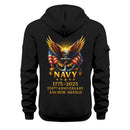 Personalized US Navy Quater Zip Hoodie JQZ02