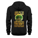 Personalized US Navy Quater Zip Hoodie JQZ08