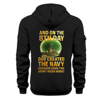 Personalized US Navy Quater Zip Hoodie JQZ08