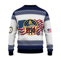 Personalized US Navy Christmas Ugly Sweater TUST10