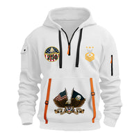 Personalized US Navy Quarter Zip Hoodie TQZ06